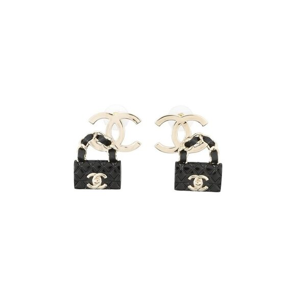 CHANEL MatelasseBag Motif Earrings Metal - Picture 2 of 14